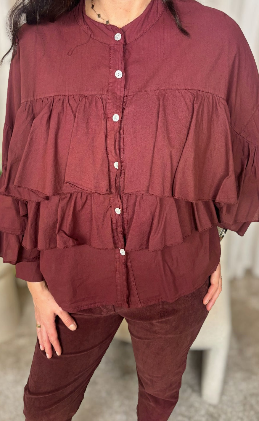 Marta Du Chateau Bluse - Debbie - Bordeaux