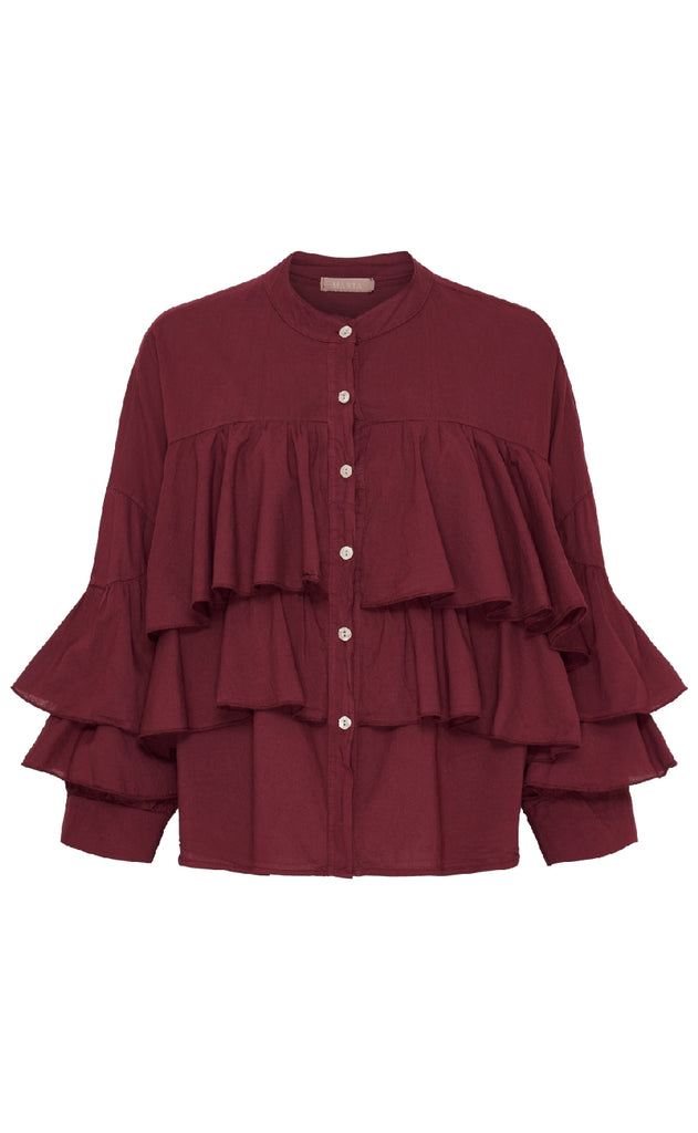 Marta Du Chateau Bluse - Debbie - Bordeaux