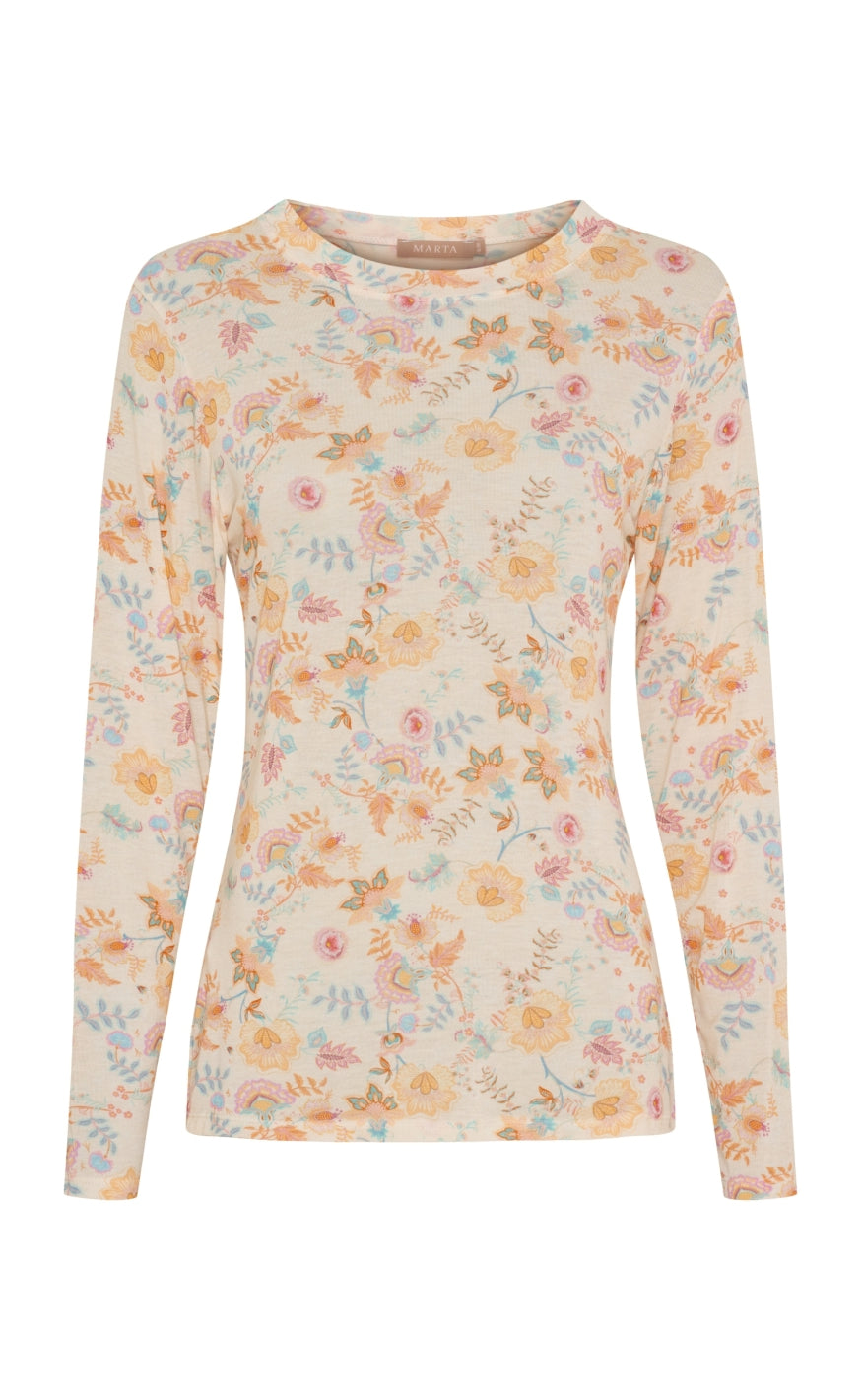 Marta Du Chateau Bluse - Elissa - Beige