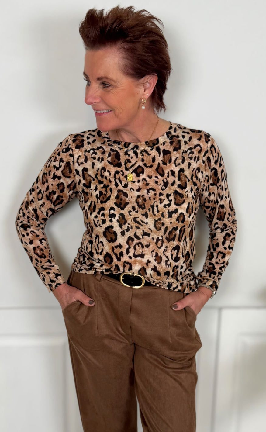 Marta Du Chateau Bluse - Elissa - Camello7713tpf