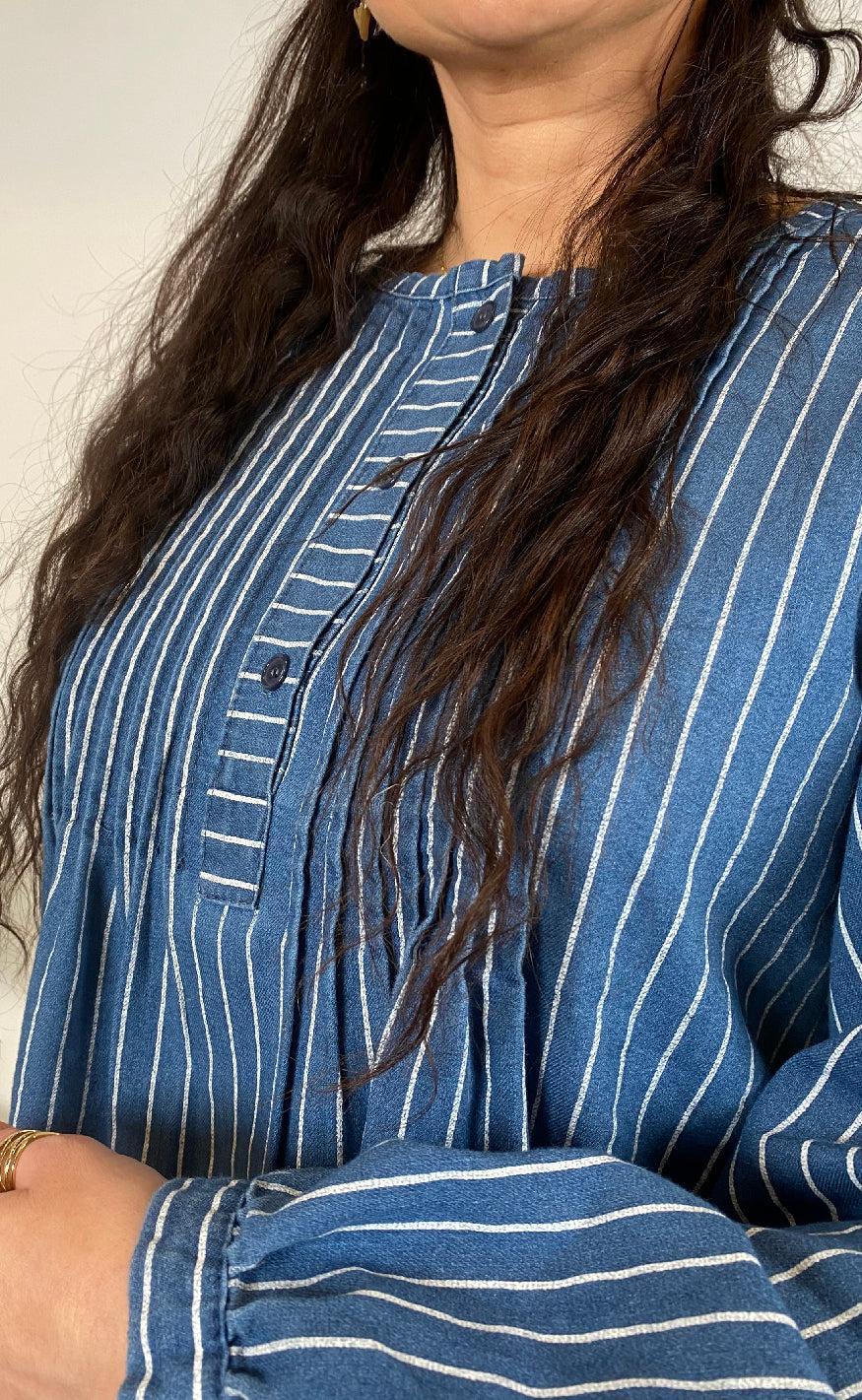 Marta Du Chateau Bluse - Eulalie - Medium Blue