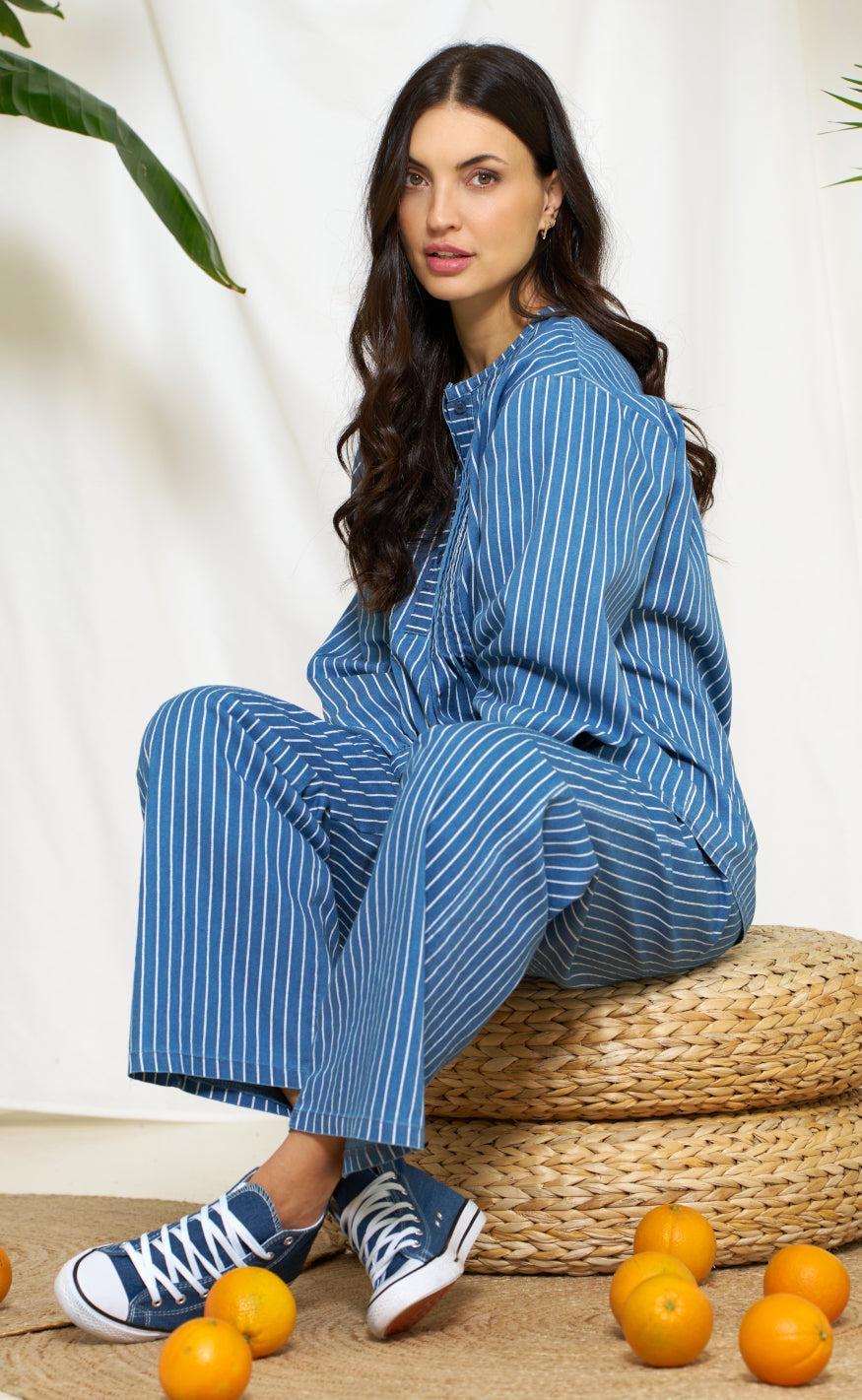 Marta Du Chateau Bluse - Eulalie - Medium Blue