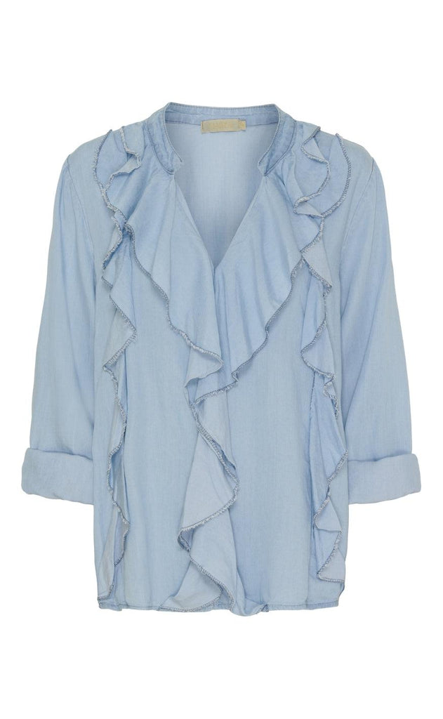 Marta Du Chateau Bluse - Francesca - Light Blue