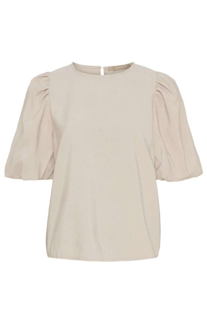 Marta Du Chateau Bluse - Loriane - Beige