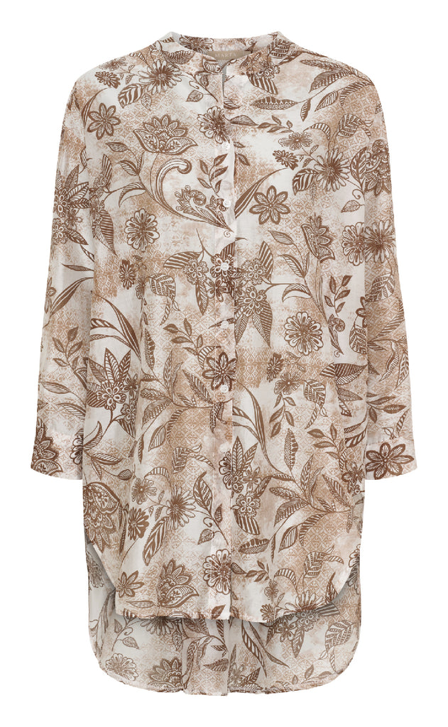 Marta Du Chateau Bluse - Lucca - Brown