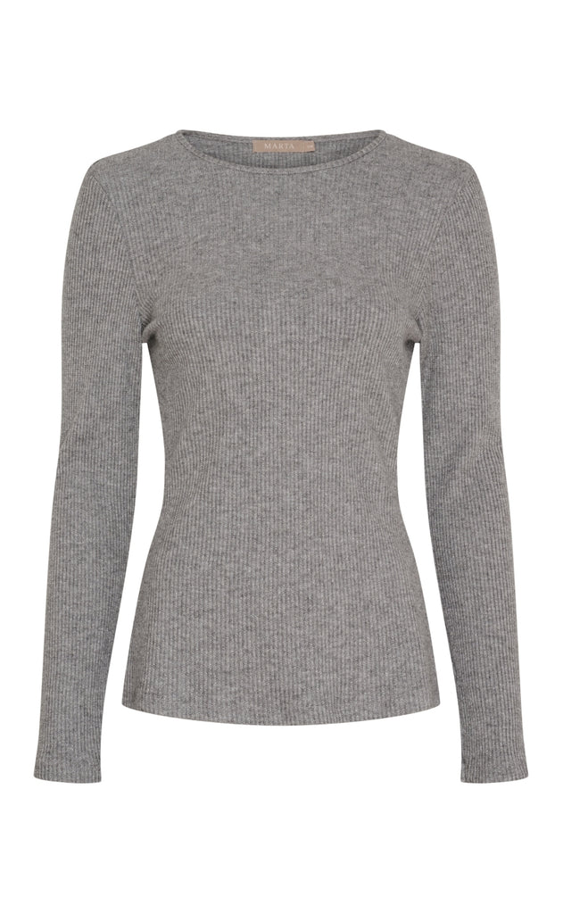 Marta Du Chateau Bluse - Lunara - Grey