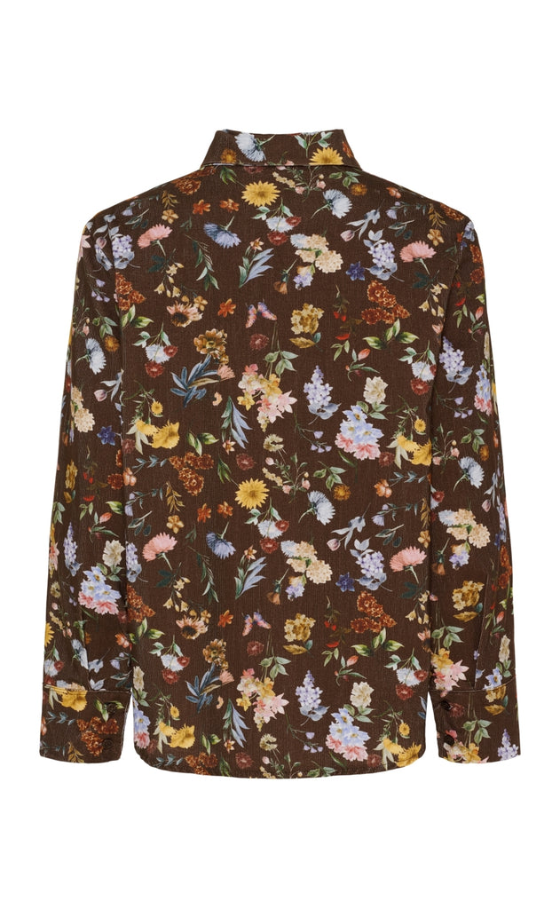 Marta Du Chateau Bluse - Magnolia - Brown Print