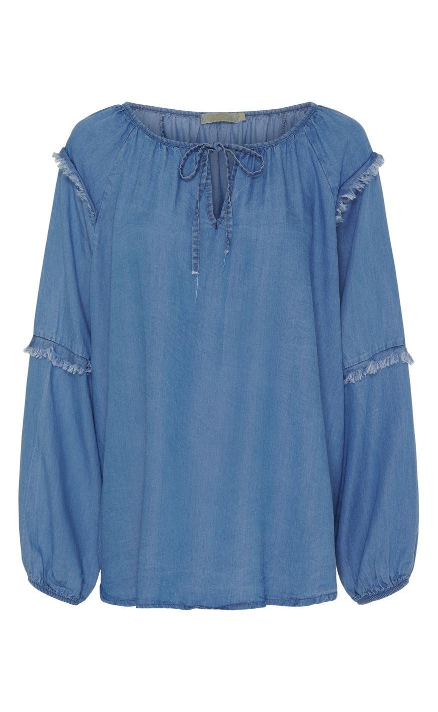 Marta Du Chateau Bluse - Marta - Medium Blue