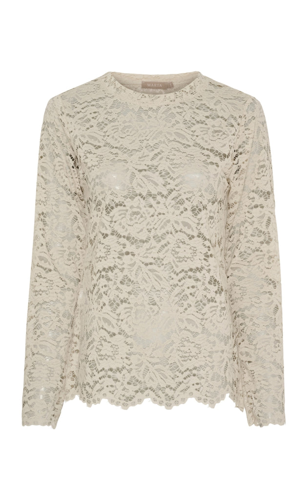 Marta Du Chateau Bluse - Milley - Beige