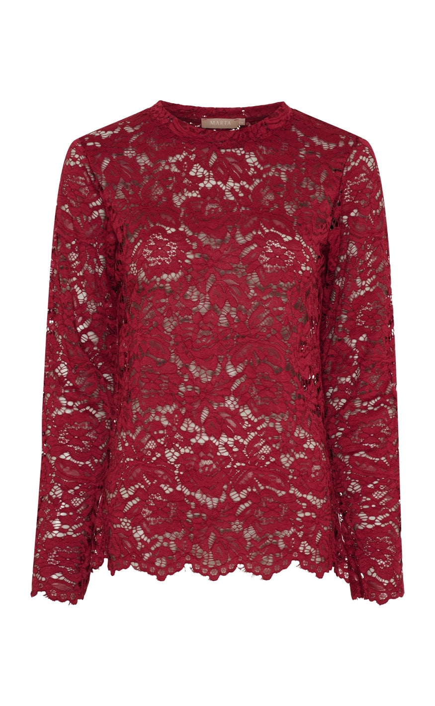 Marta Du Chateau Bluse - Milley - Bordeaux