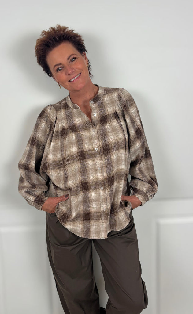 Marta Du Chateau Bluse - Milou - Beige