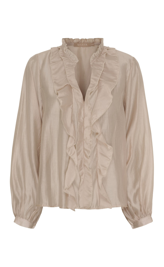 Marta Du Chateau Bluse - Naira - Beige
