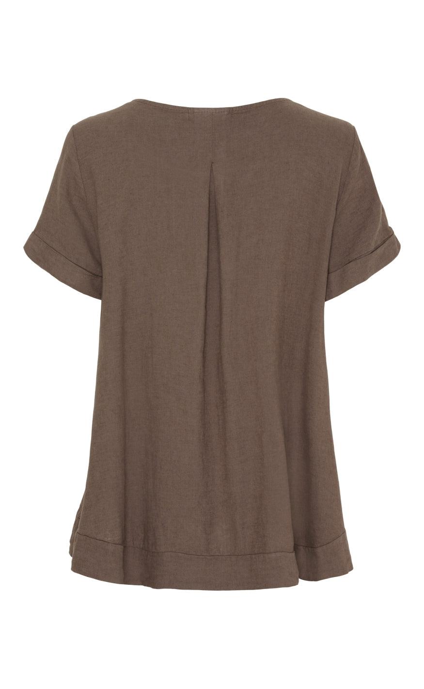 Marta Du Chateau Bluse - Natalie - Cold Brown