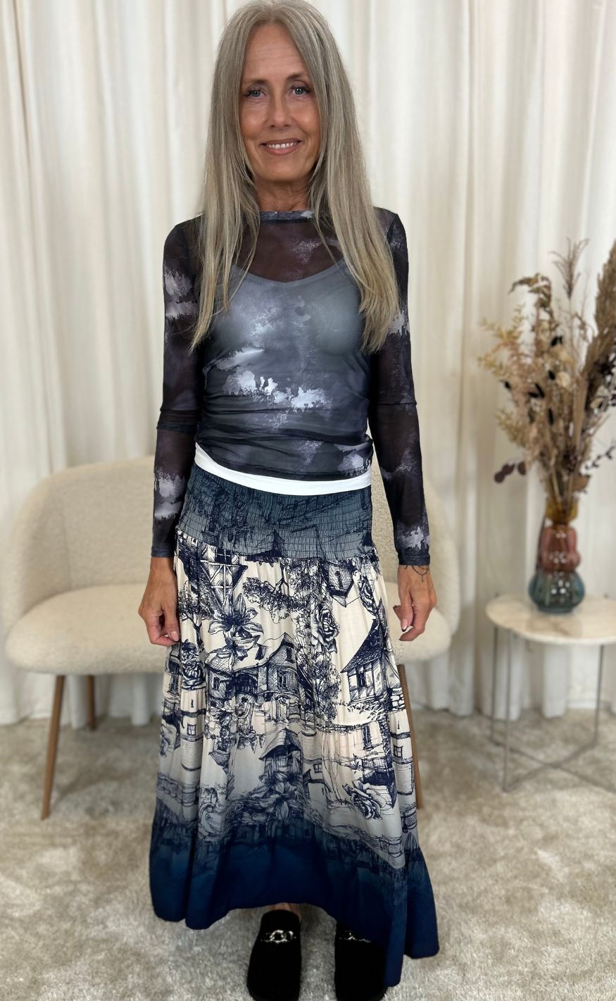 Marta Du Chateau Bluse - Nina - Print 8