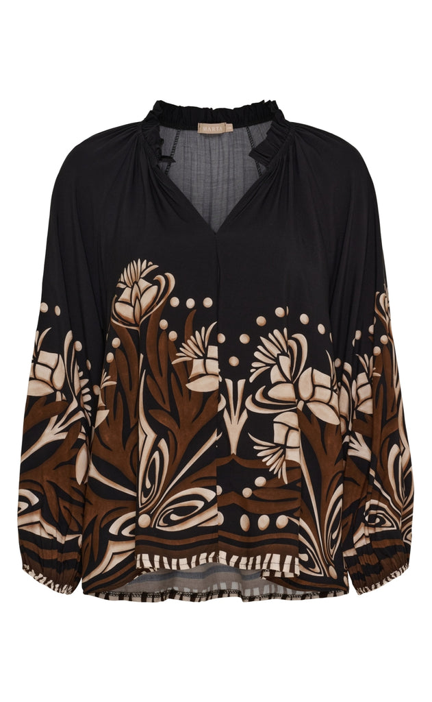 Marta Du Chateau Bluse - Octavia - Black