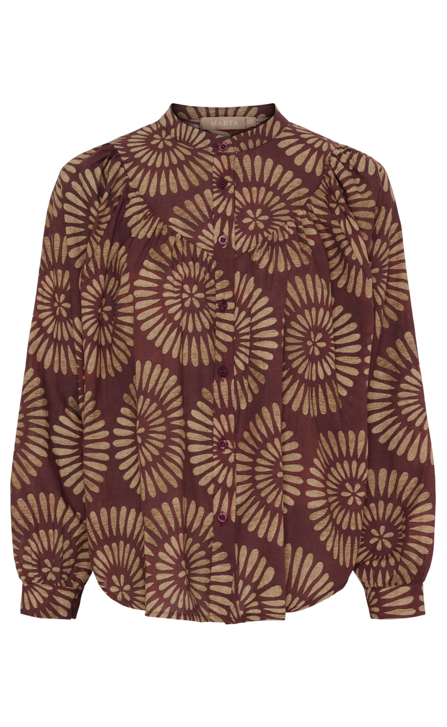Marta Du Chateau Bluse - Romy - Bordeaux