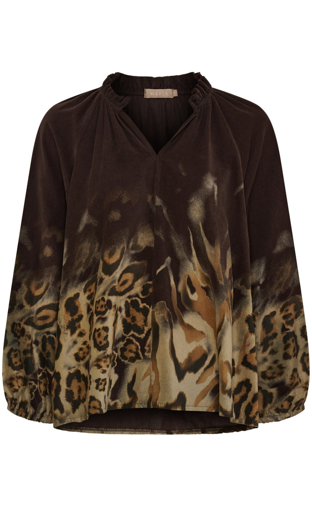 Marta Du Chateau Bluse - Una - Moro
