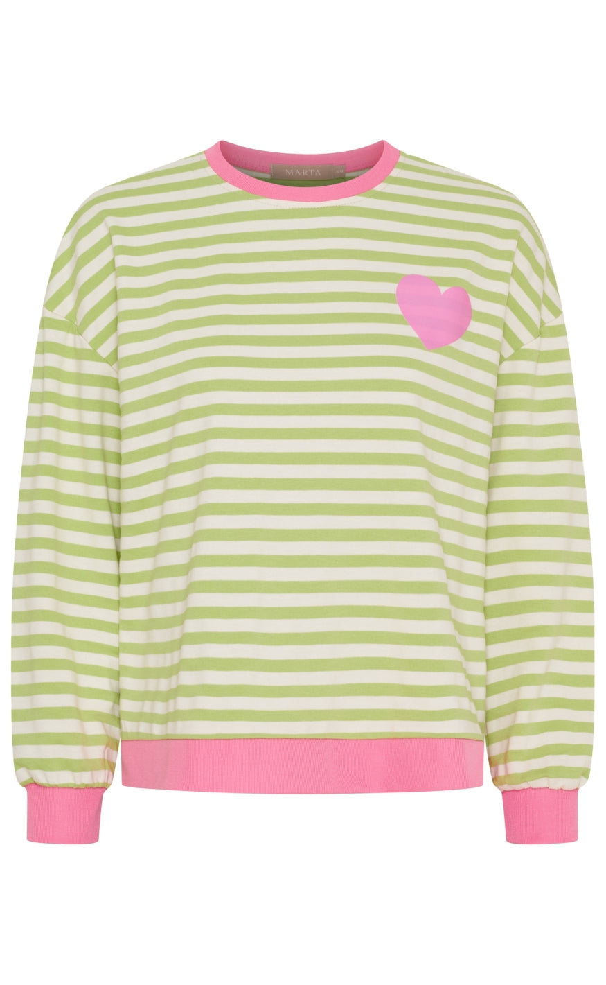 Marta Du Chateau Bluse - Vilda - Green/Baby