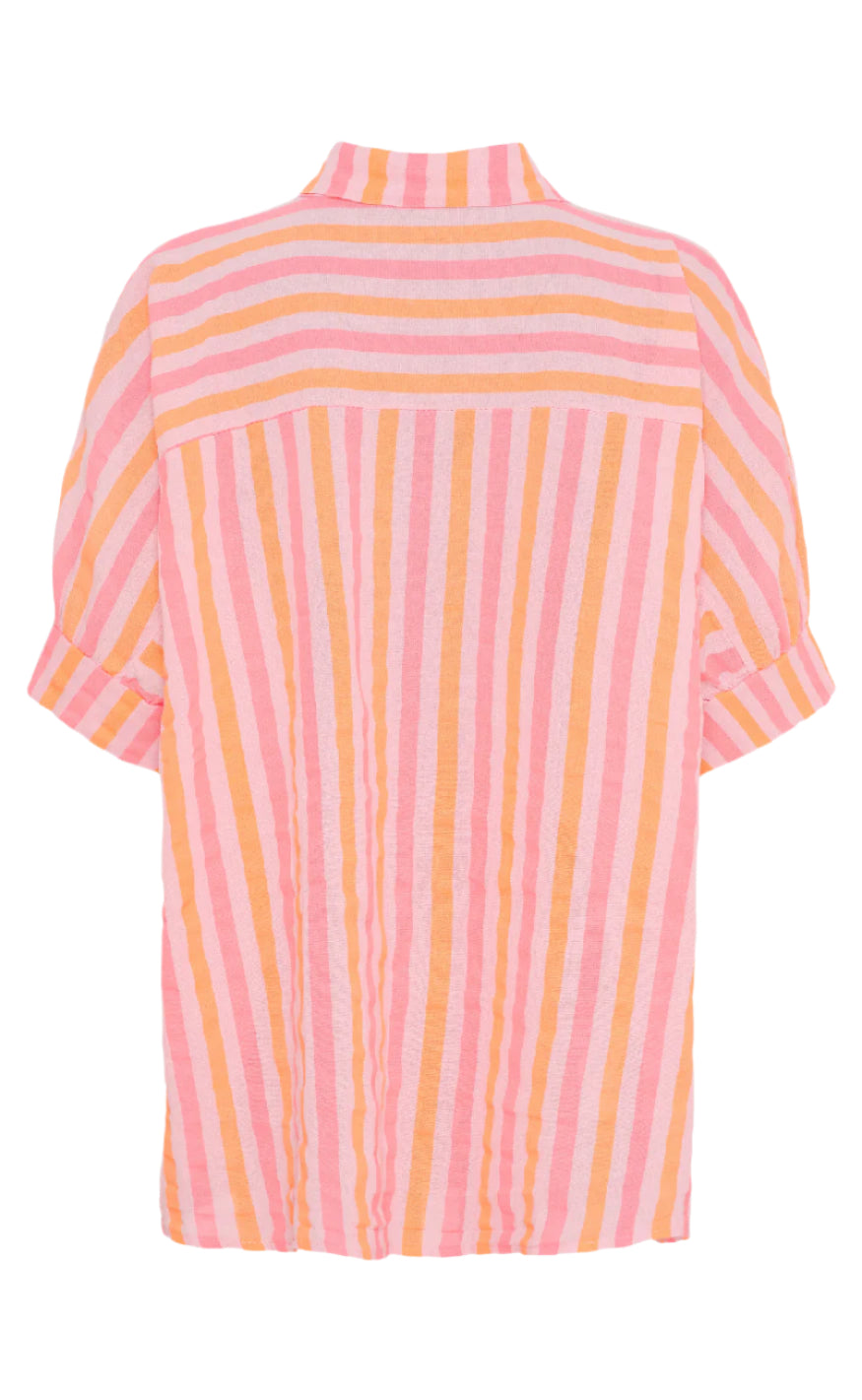 Marta Du Chateau Bluse - Virginia - Fuxia Stripe