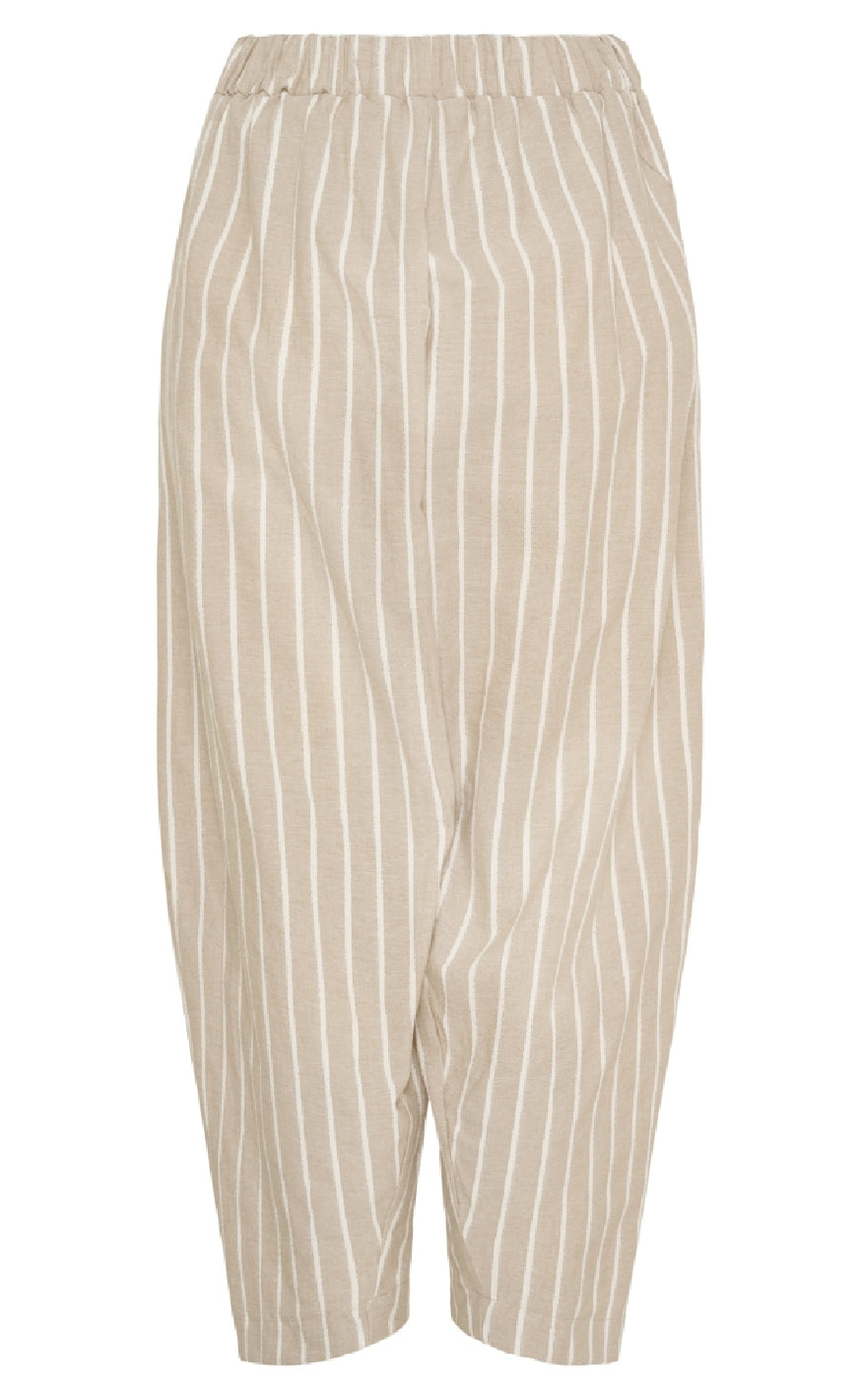 Marta Du Chateau Bukser - Fausta - Beige Stripe