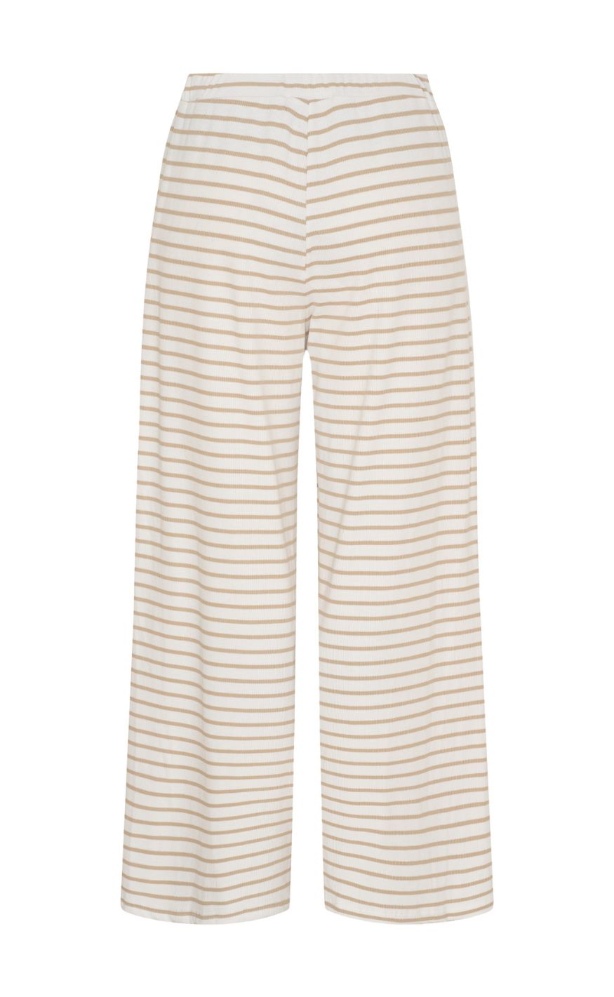 Marta Du Chateau Bukser - Mireya - White/Camello Stripe