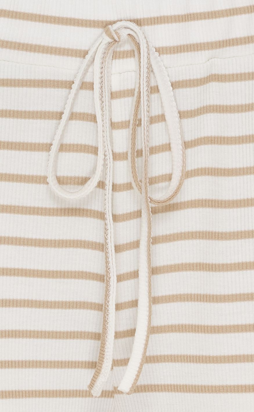Marta Du Chateau Bukser - Mireya - White/Camello Stripe