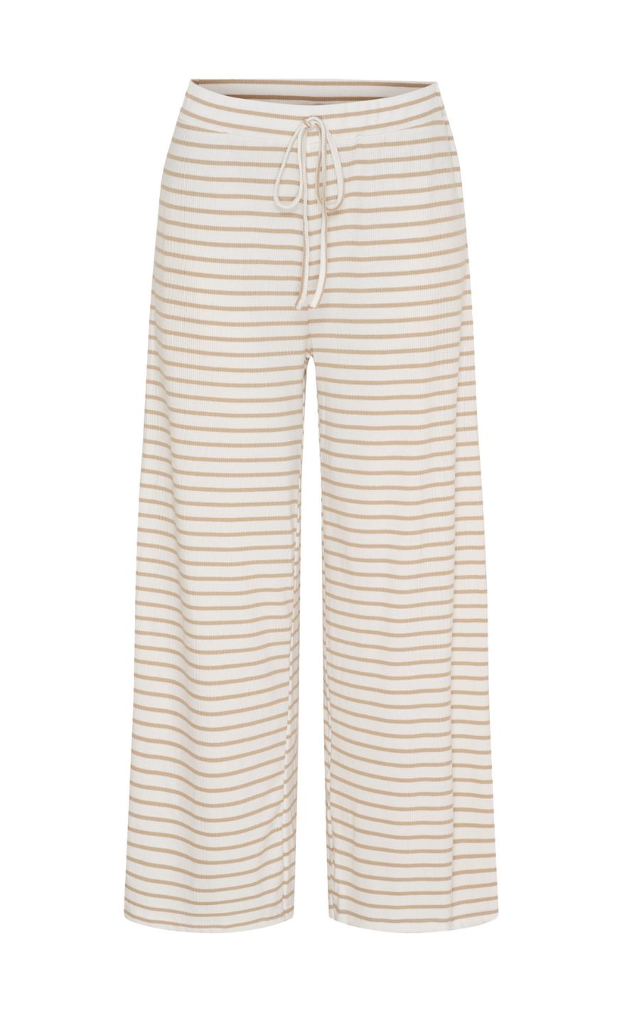 Marta Du Chateau Bukser - Mireya - White/Camello Stripe