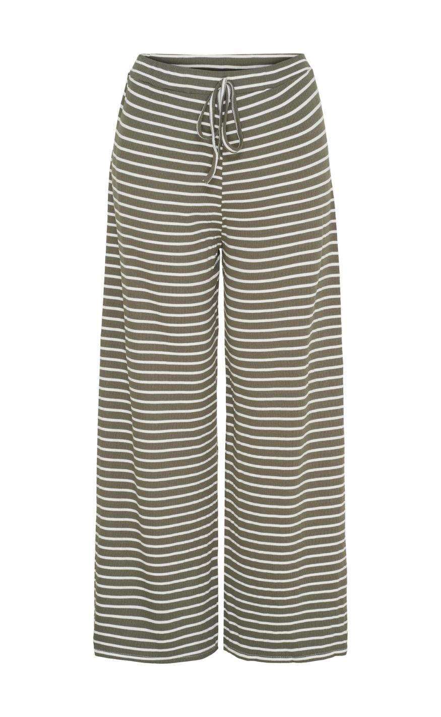 Marta Du Chateau Bukser - Mireya - White/Military Stripe