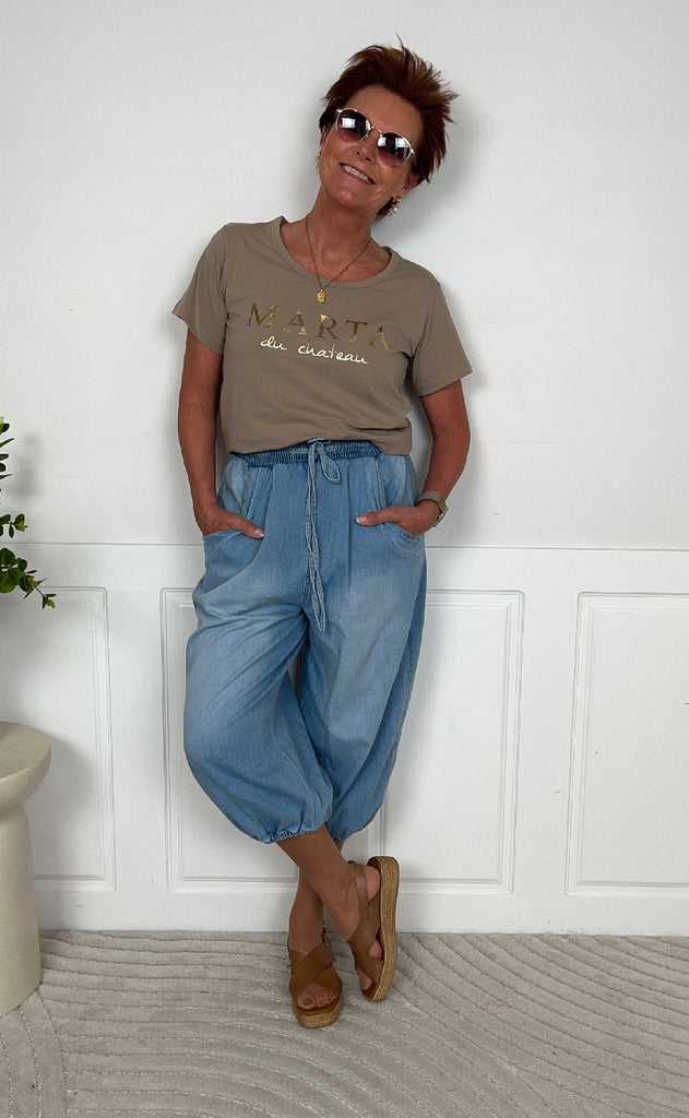 Marta Du Chateau T-shirt - Jeanette - Sand
