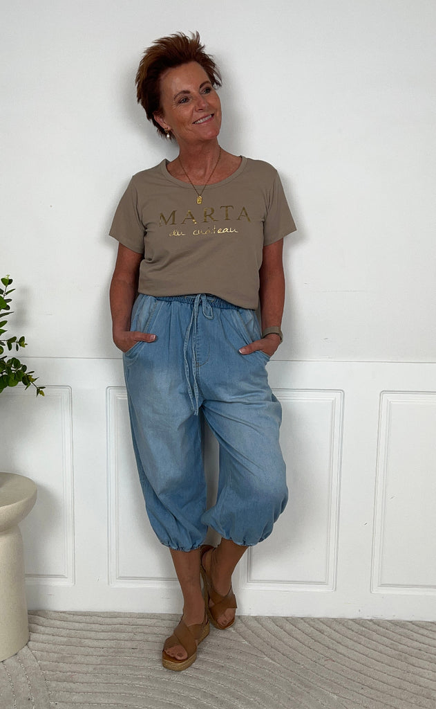 Marta Du Chateau Bukser - Olimpia - Blue