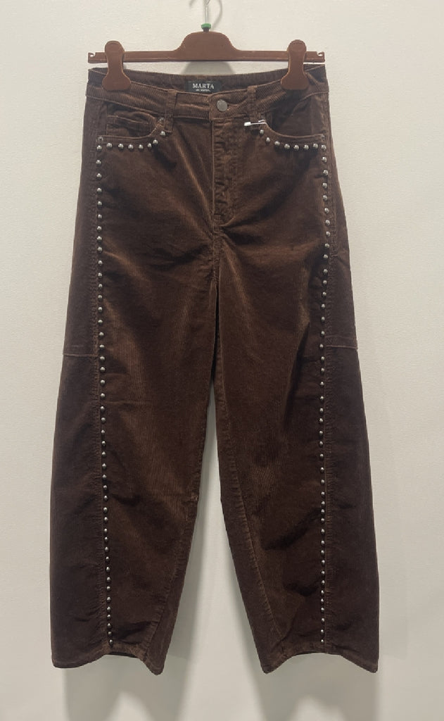 Marta Du Chateau Bukser - Wanda - Corduroy Choco