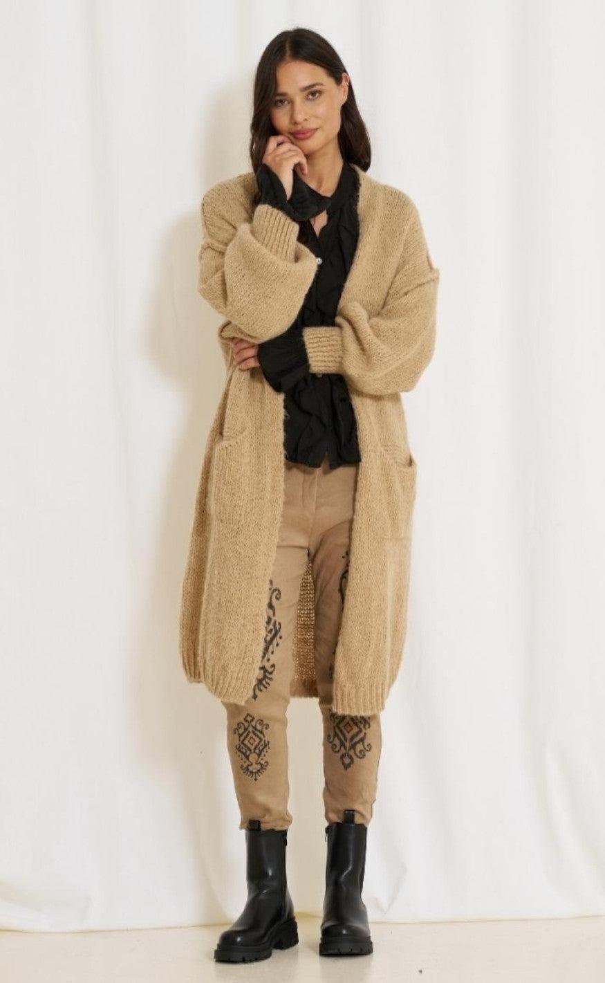 Marta Du Chateau Cardigan - 513 Vega - Light Camel