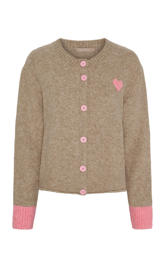 Marta Du Chateau Cardigan - Calla - Fango/Pink