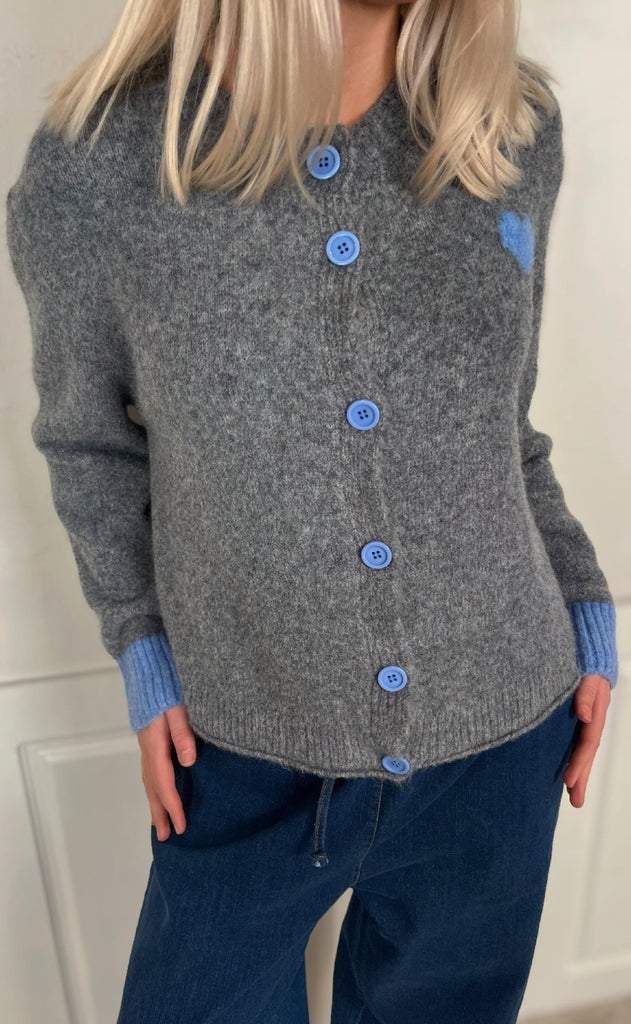 Marta Du Chateau Cardigan - Calla - Grey/Blue