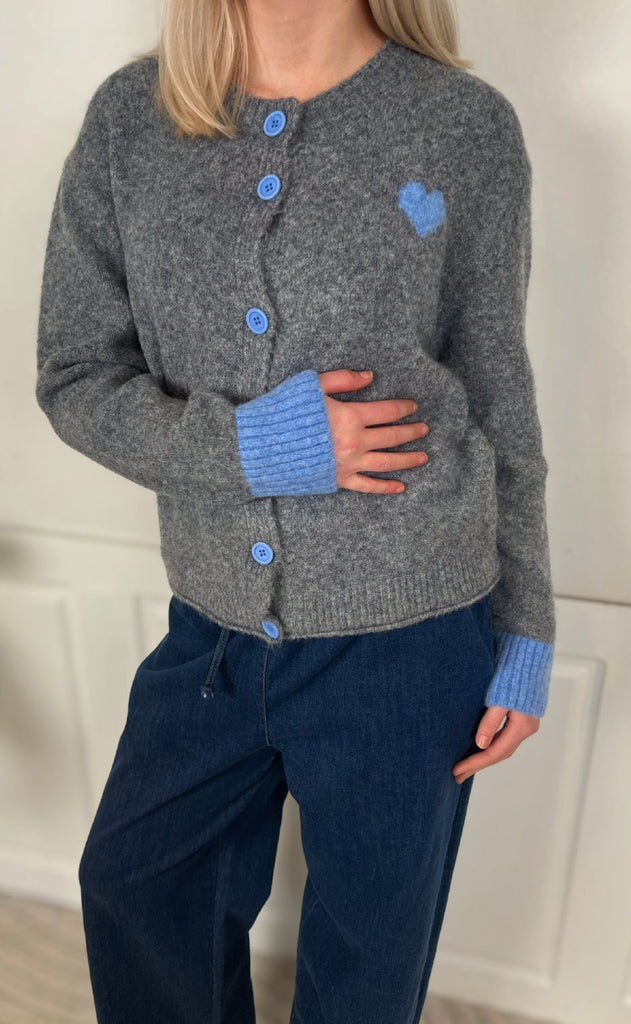 Marta Du Chateau Cardigan - Calla - Grey/Blue