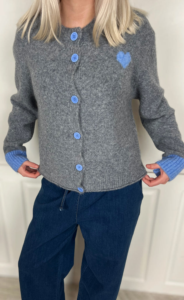 Marta Du Chateau Cardigan - Calla - Grey/Blue