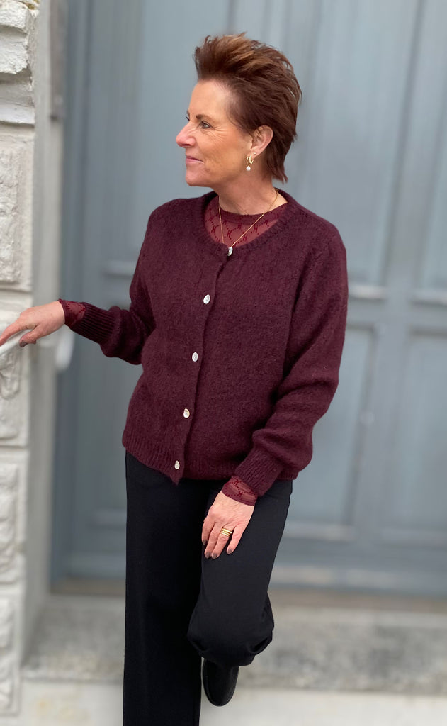 Marta Du Chateau Cardigan - Cosima - Melanzana