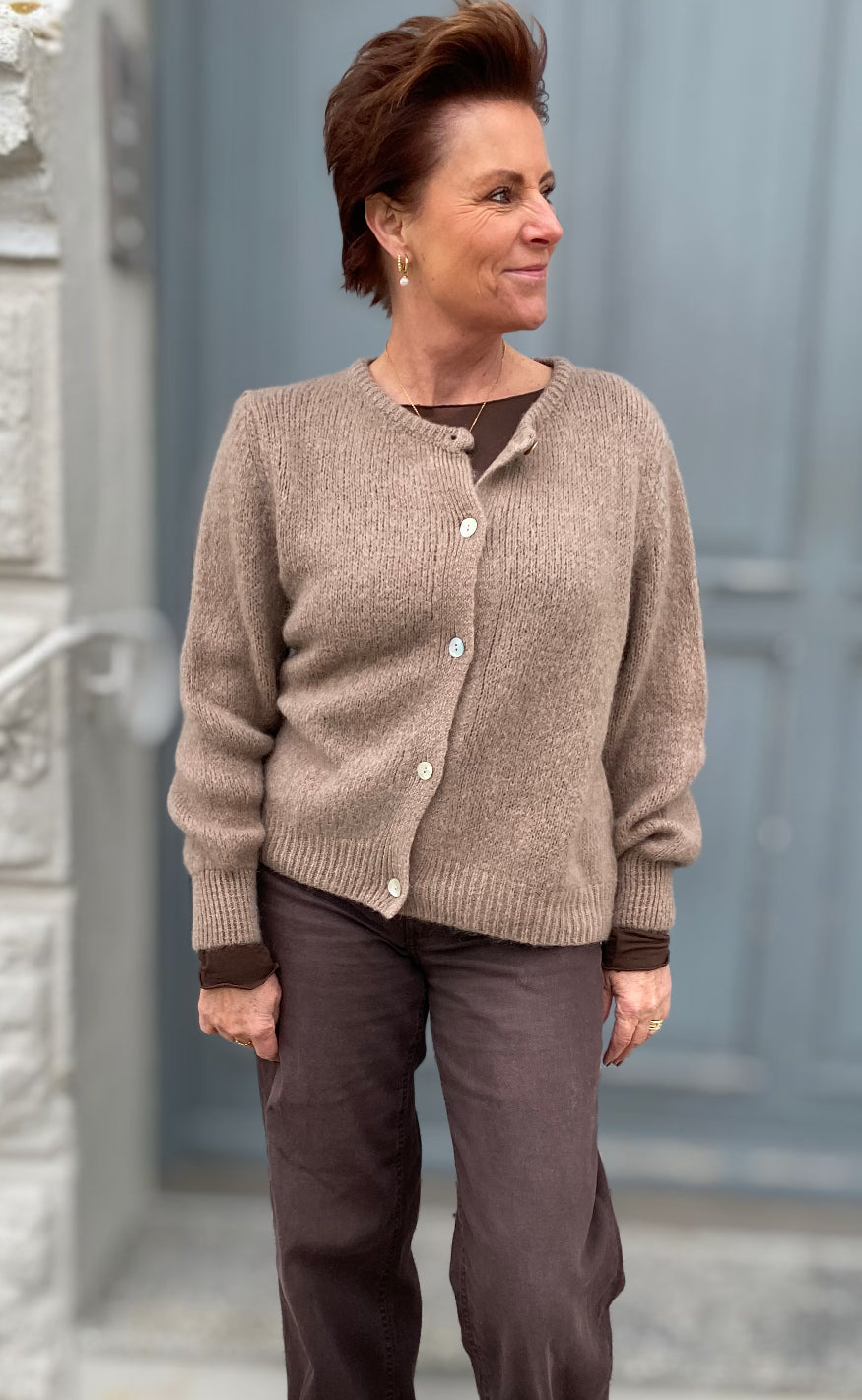 Marta Du Chateau Cardigan - Cosima - Tortora