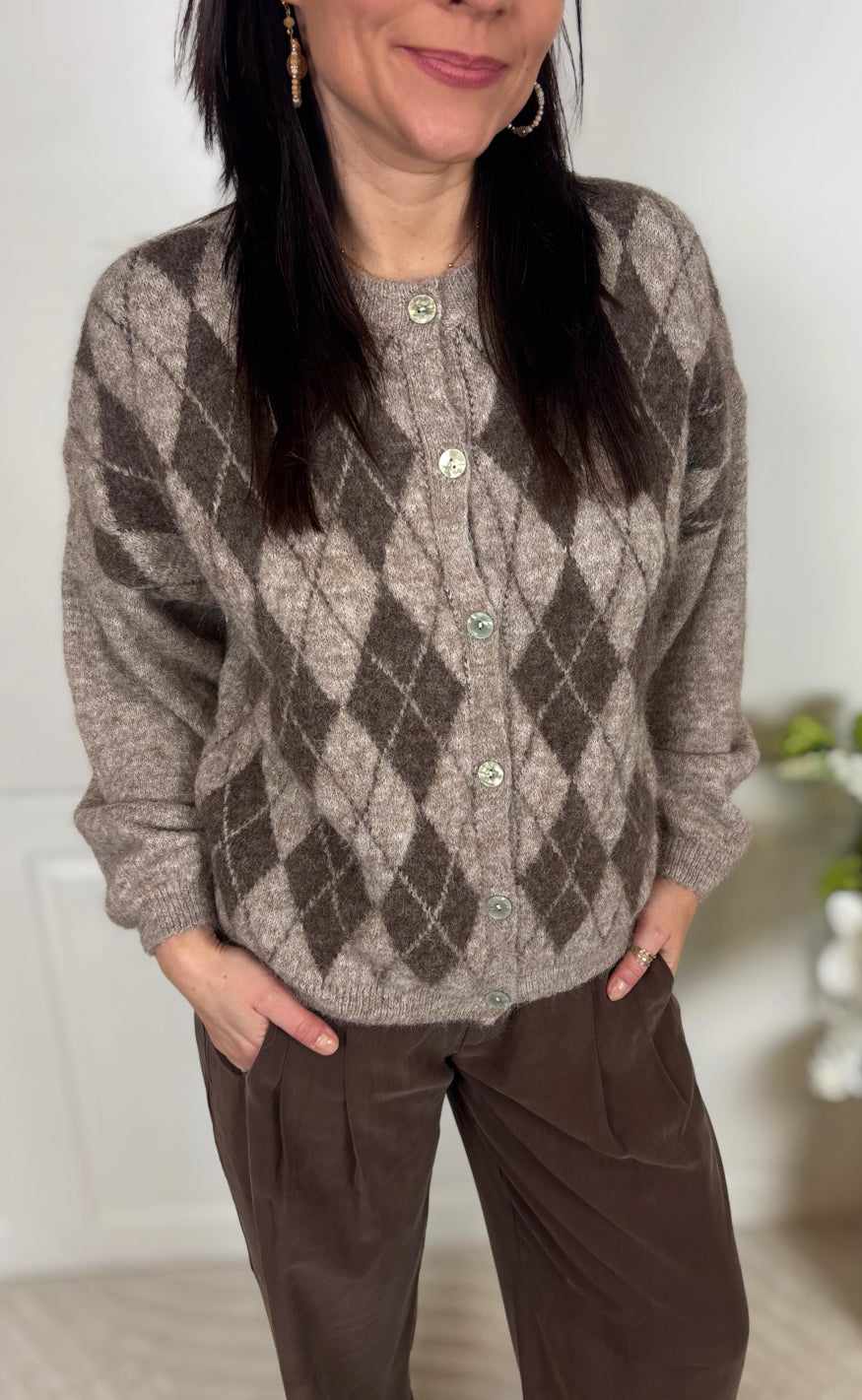 Marta Du Chateau Cardigan - Faith - Fango