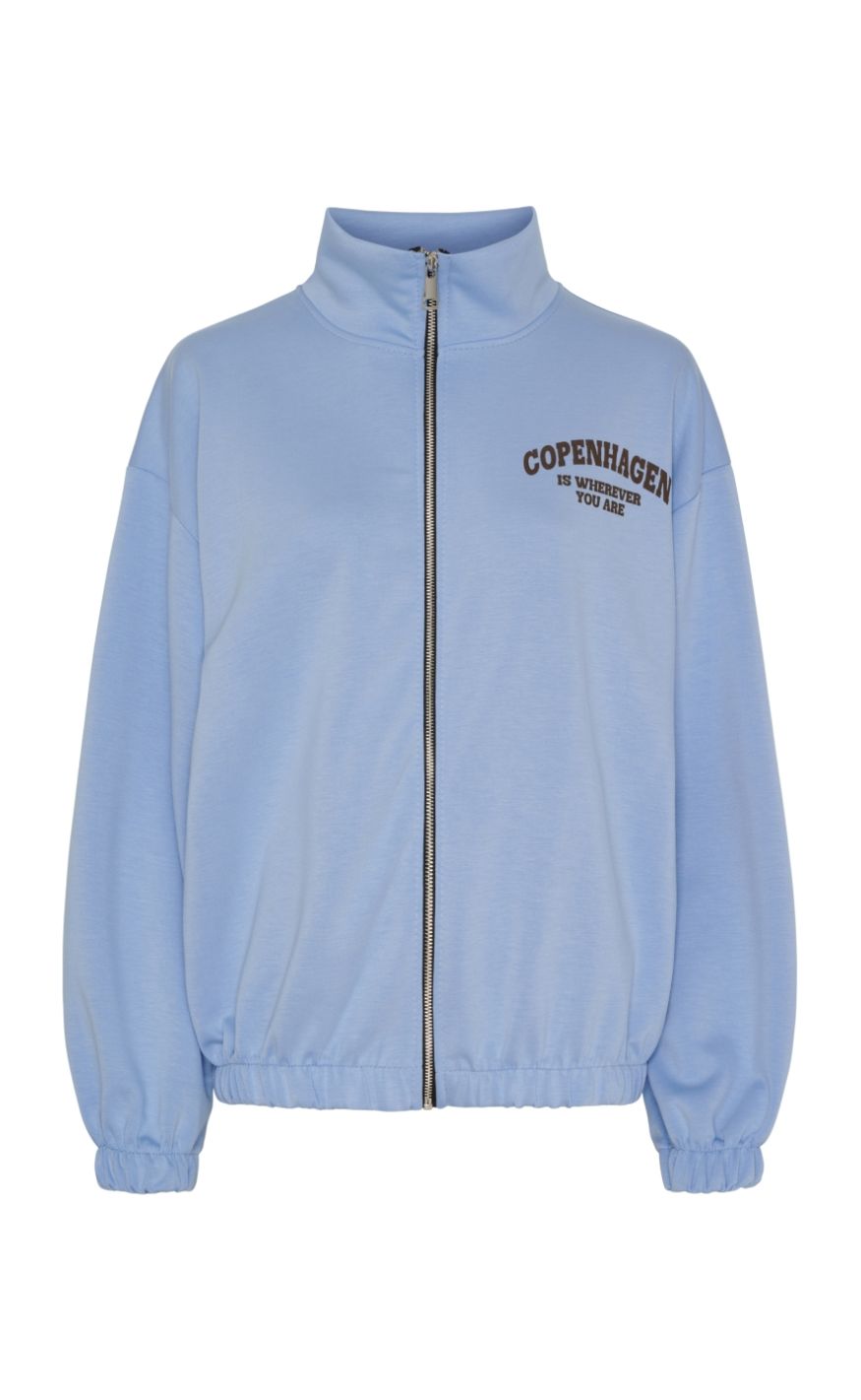 Marta Du Chateau Cardigan - Nete - Sky Blue/Brown