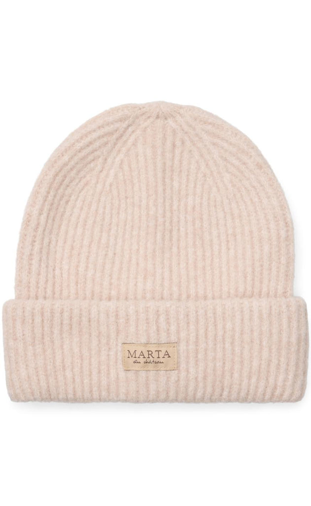 Marta Du Chateau Hat - Rib Beanie - Beige