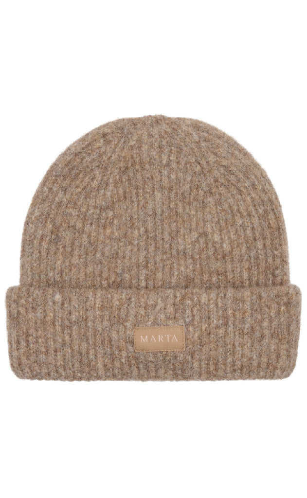 Marta Du Chateau Hat - Rib Beanie - Fango