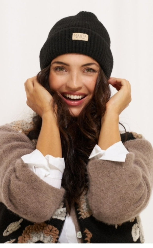 Marta Du Chateau Hue - Rib Beanie - Black