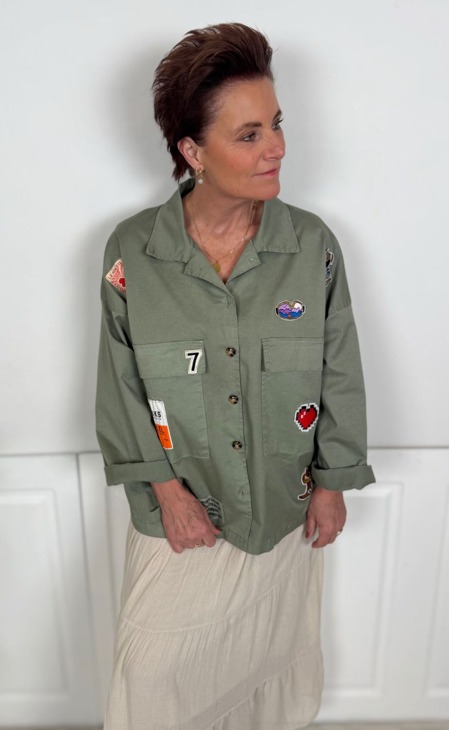 Marta Du Chateau Jakke - Astoria - Military1011