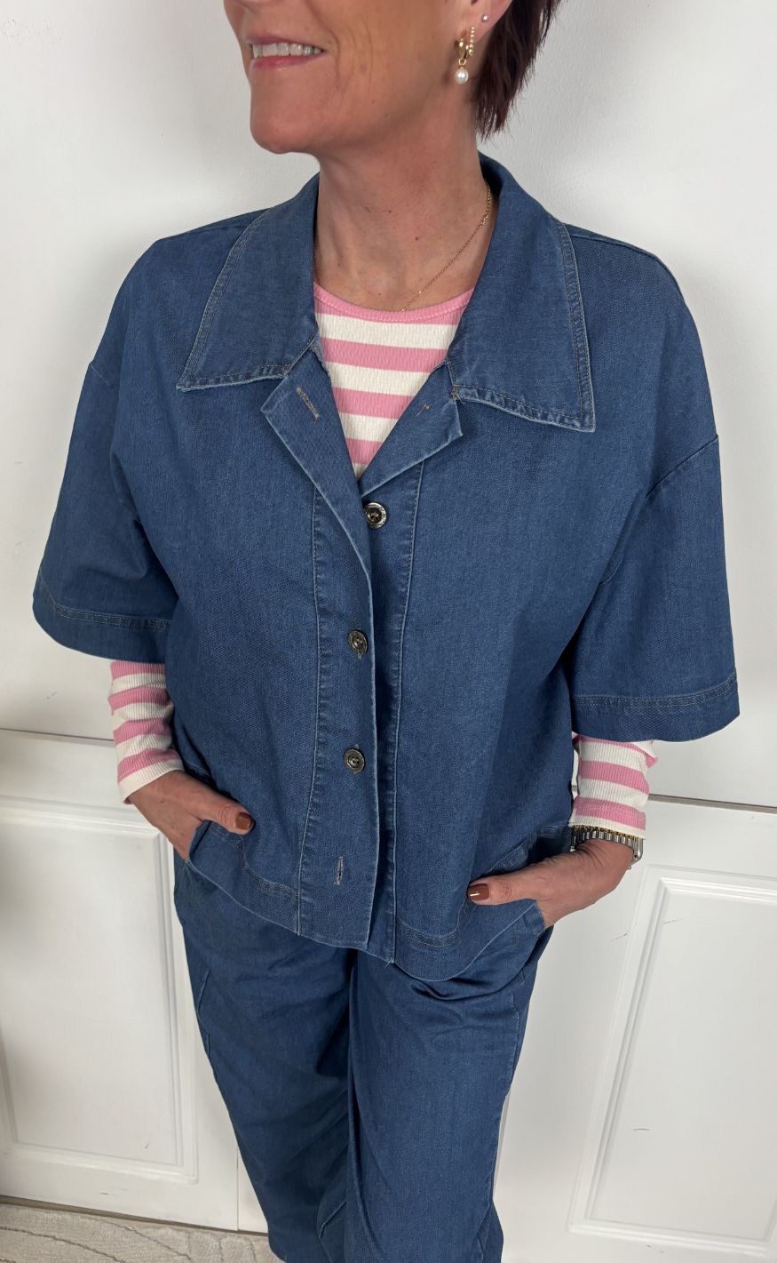 Marta Du Chateau Jakke - Belisa - Medium Blue