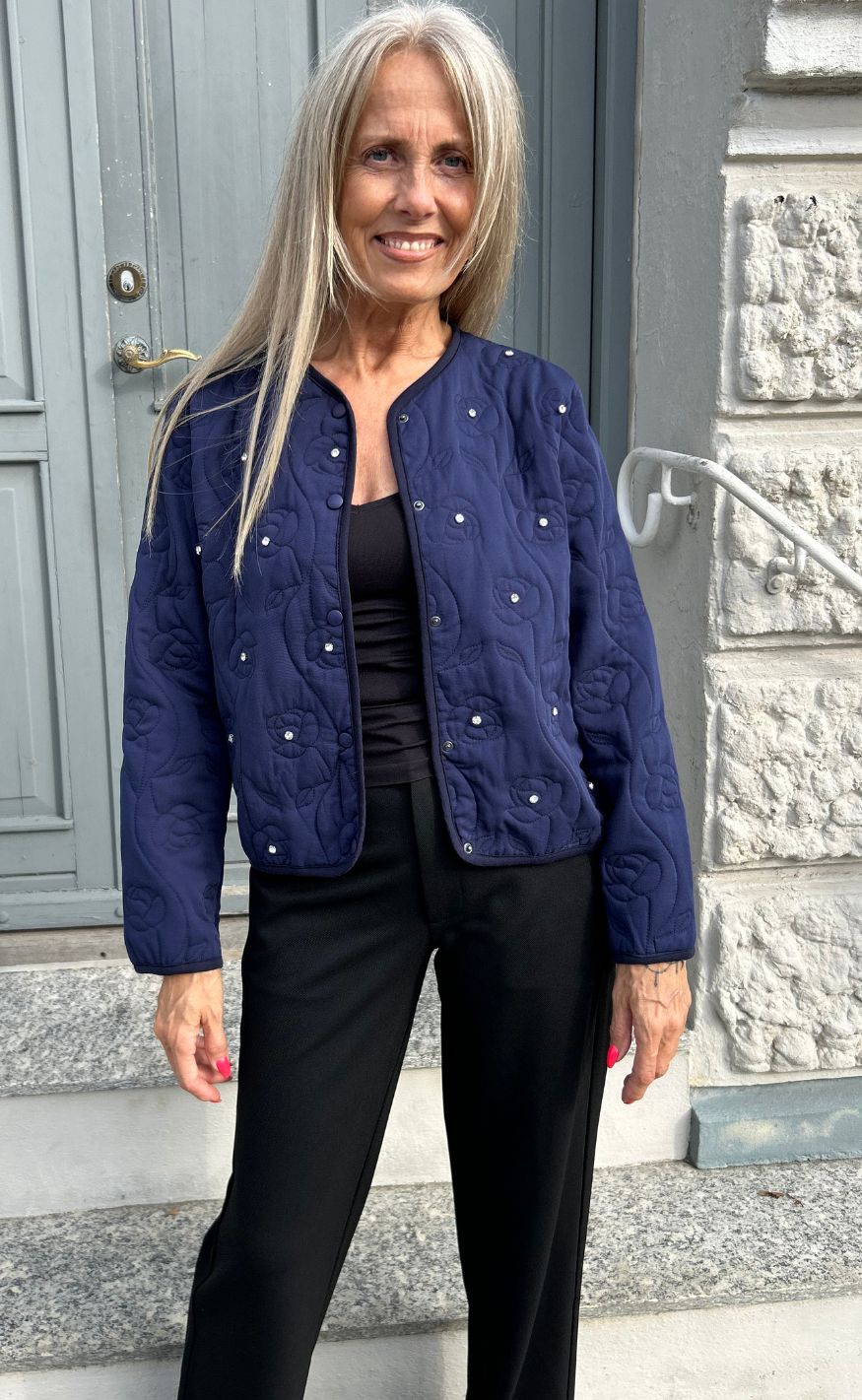 Marta Du Chateau Jakke - Camille - Rose Navy