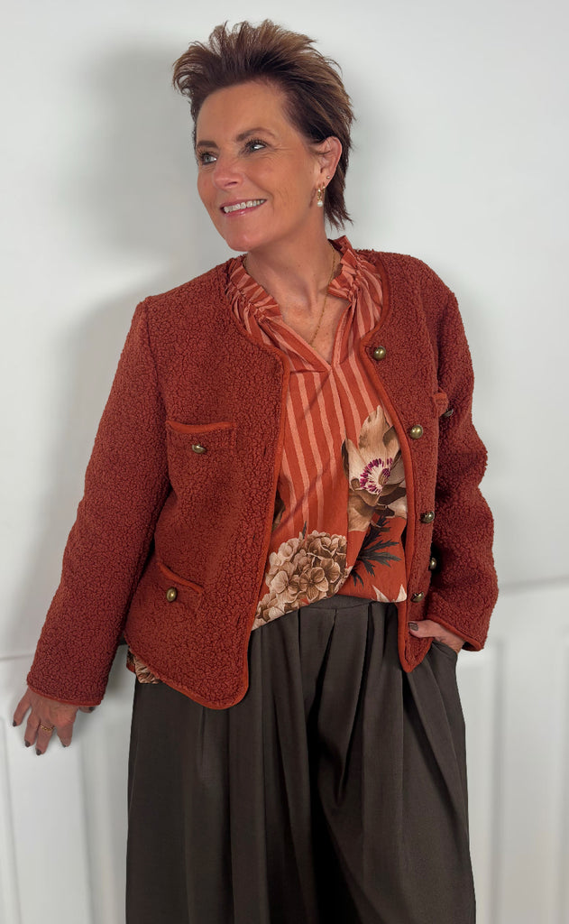 Marta Du Chateau Jakke - Frost - Coccio