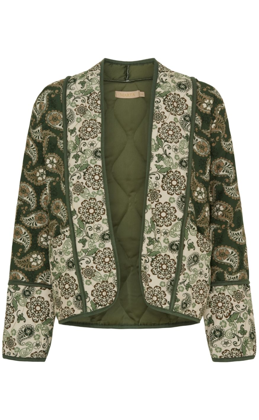 Marta Du Chateau Jakke - Jeanne - Military/Beige