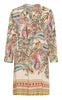 Marta Du Chateau Kjole - 2604B Valentina - Beige Print