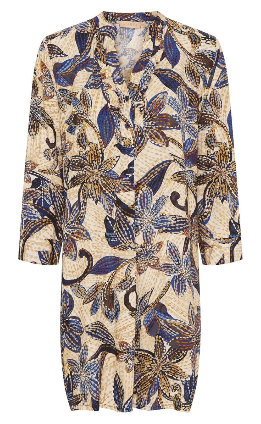 Marta Du Chateau Kjole - 2604B Valentina - Blue